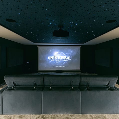 instalação de cinema em casa