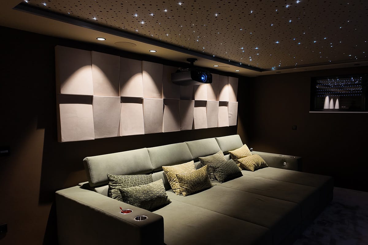sala de cinema dedicada